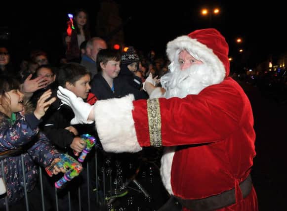 Santa Claus arrives in Cookstown last Thursday night.INMM4915-331
