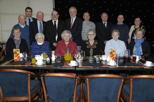 Residents and staff of Victoria Court, Whitehead at the celebration in Whitehead Golf Club. INCT 48-201-AM