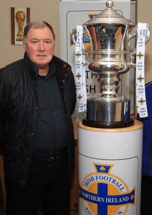 Lisburn Rangers manager Paul Kirk is no stranger to the Irish Cup. Pic: Presseye