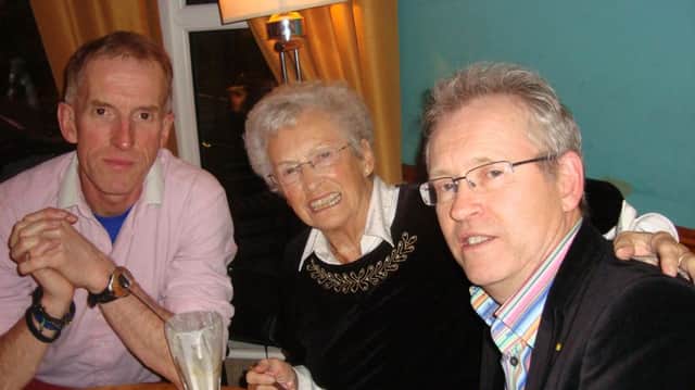 Peter Jack and his brother Reid with their mum 'Essie'.
