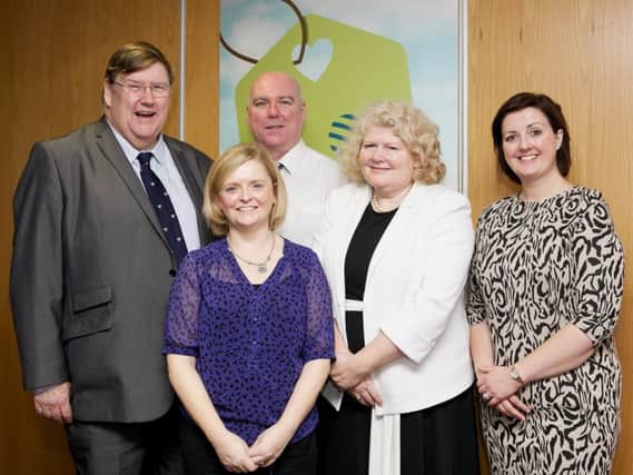 Food critic Charles Campion with Michele Shirlow (Chief Executive of Food NI), Stephen Bill (Tourism NI), Debbie Johnston (DARD) and Sarah-Jane Macdonald at the recent Food Heartland Forum meeting in Craigavon.