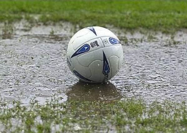 Waterlogged pitches means virtually all sport is postponed today.