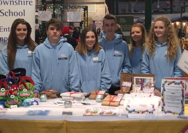 Members of Downshire Schools Young Enterprise team, This & That,  participating in the Big Market. INCT 49-794-CON