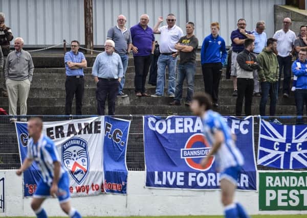 Coleraine plan to develop the far side of the ground as well as installing a synthetic pitch. ©Russell Pritchard / Presseye