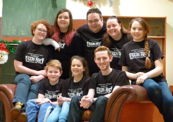 The cast of Quadrangle Productions pantomime 'The Adventures of Little Red'