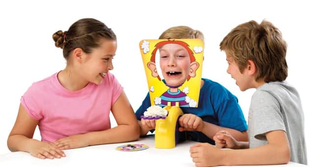 Hasbro's Pie Face, which is one of the most sought after toys this Christmas.