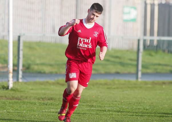 Ballyclare midfielder Samuel McIlveen has agreed to join Larne. Photo: Presseye