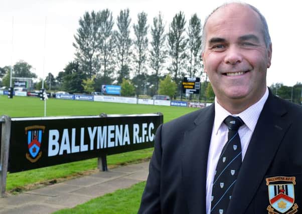 Ballymena Rugby Club chairman Derek Montgomery.