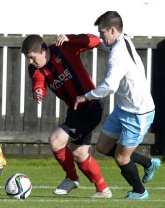 Neil Barr was the hero for Town with two goals on Saturday. INBL1543-279PB