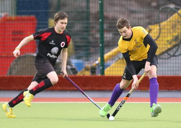 Action from the match between South Antrim and Instonians, at Friends. US1549-536cd  Picture: Cliff Donaldson