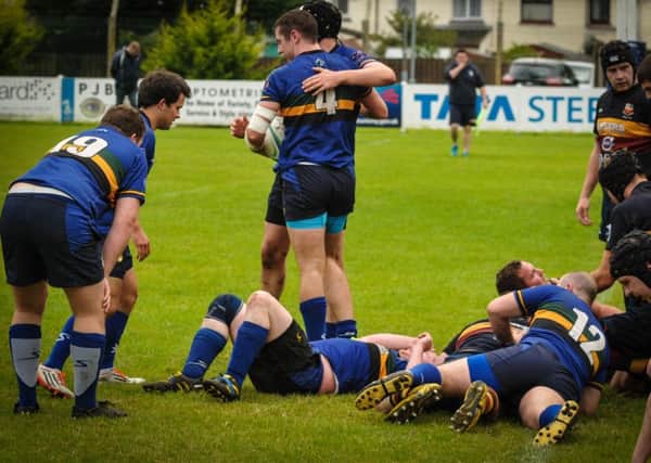 Lisburn RFC in recent action. Pic by Gary Barlow.