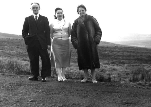 Robert, who died aged 76, in 1972, is pictured on a day trip with his daughter-in-law Joan and his wife, Meg. INLT 52-625-CON
