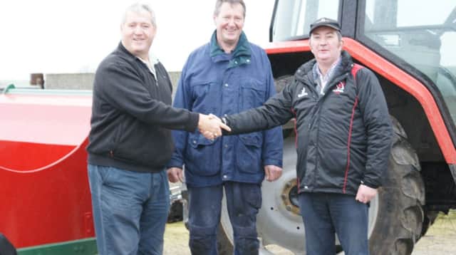 (l-r) Chairman Alex Swan, Treasurer Paul and Councillor James Baird.