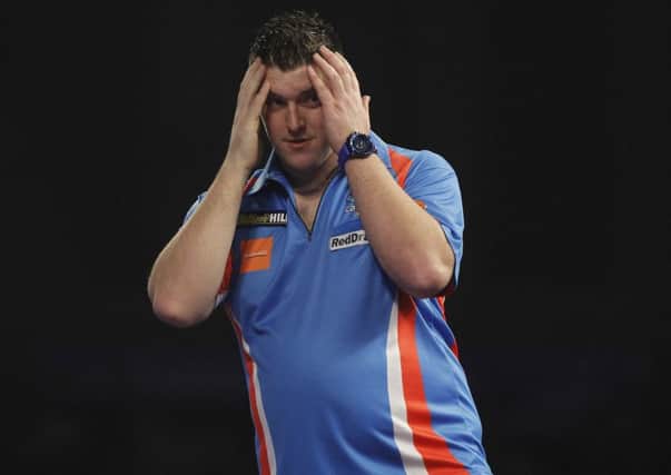 Daryl Gurney was knocked out of the World Darts Championships by Gary Anderson