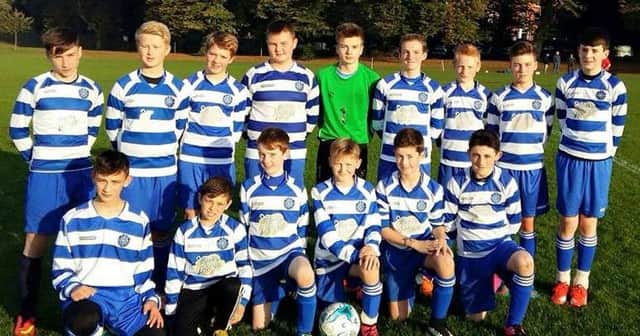 Northend U14s who lost 1-2 to Lisburn Distillery in a Daily Mirror Lisburn Youth league match on Saturday.