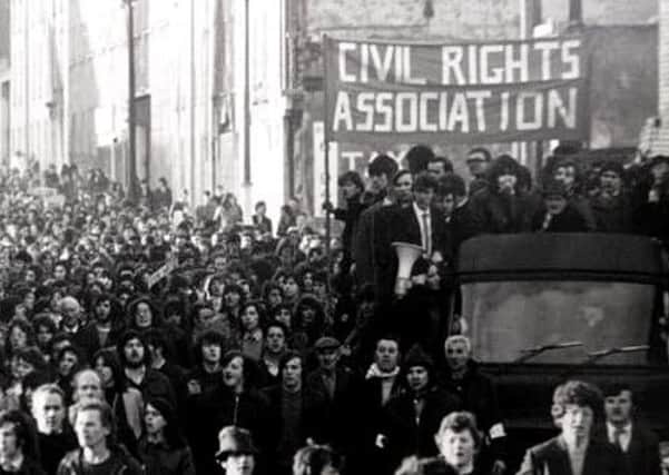 Marchers on January 30th, 1972, the day that would become known as Bloody Sunday.
