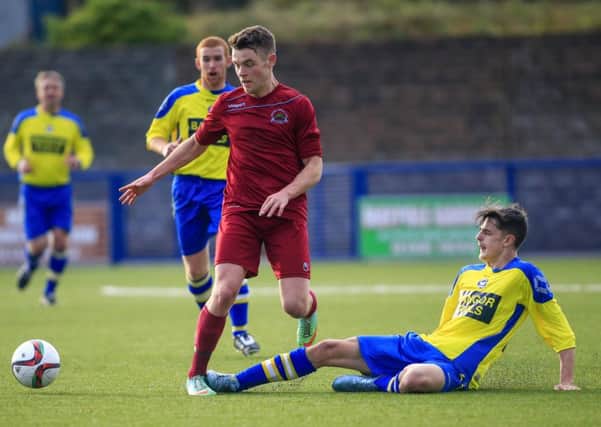 Institute's Shane McGinty was a disappointed man following their cup final loss to Limavady United.