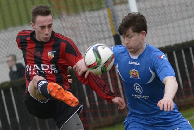 Ryan Gourley fired home the winner for Banbridge Town on Saturday. INBL1601-206PB