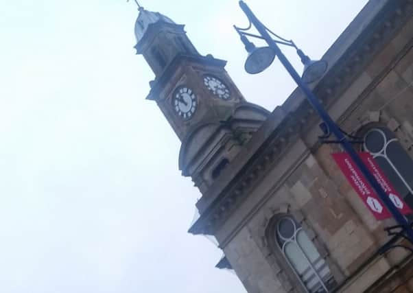 Frozen in time: the Coleraine Town Clock.