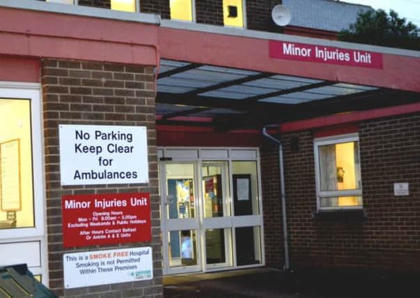 Whiteabbey Hospital's Minor Injuries Unit. INNT-02-700-con