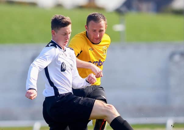 Lisburn Distillery's Mikey Withers in previous action for the Whites. 

Picture - Kevin Scott / Presseye