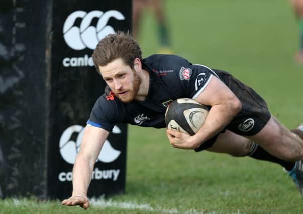 Marty Irwin scored an important try in Ballymena's weekend win at UL Bohemians. Picture: Press Eye.