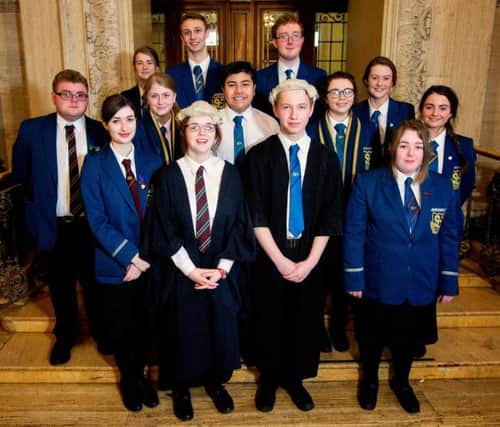 Slemish College Pupils took part in a Mock Trial.