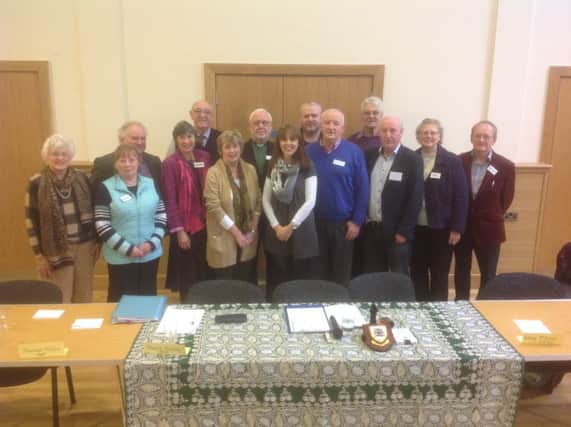Causeway Coast Peace Group with Councillors from Causeway Coast and Glens, at a recent meeting at Ramoan Parish Centre, Ballycastle. Missing from photo Councillor Ian Stevenson.