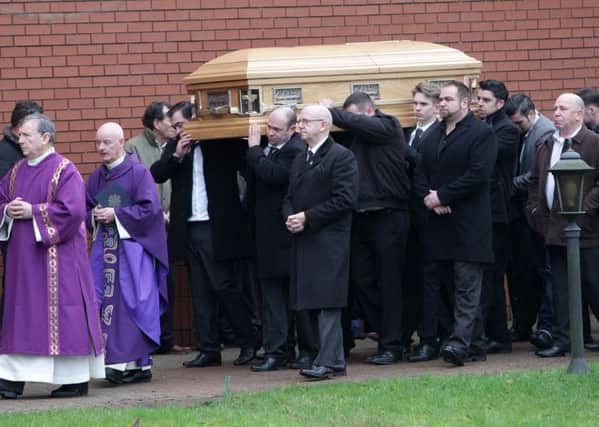 The funeral of James McDonagh.