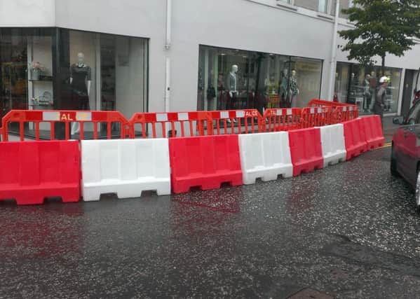 Public Realm works underway last year on Ballymoney Street. (Editorial Image).
