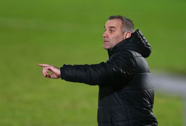 Ballymena manager Glenn Ferguson during Tuesday nights Danske Bank Premiership game against Carrick Rangers at the Showgrounds. Picture: Press Eye.