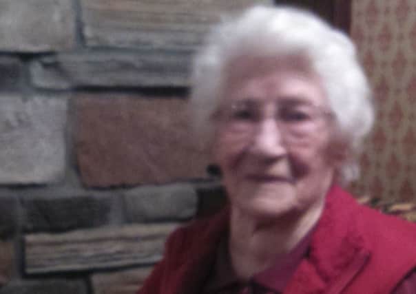 Nora McCannWho turned 100 on Friday 15 January 2016Sent in by family to Gemma MurrayAdded by AK