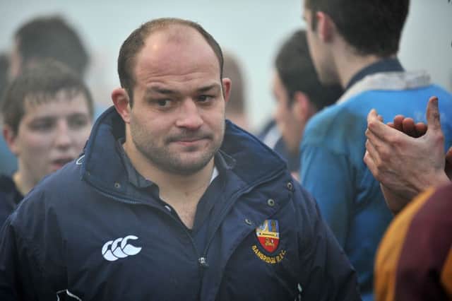 New Ireland captain Rory Best took to the field for his home-town club back in 2010. Pics: Presseye
