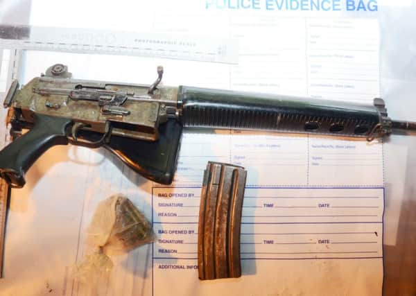 The assault rifle found in Strabane