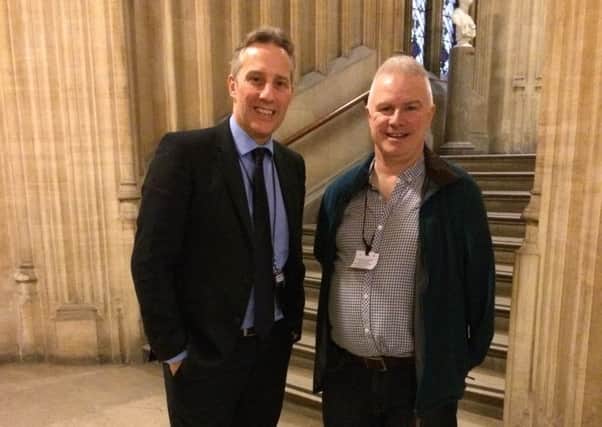 Carniny Amateur & Youth FC  secretary Billy O'Flaherty who was a guest of Ian Paisley MP last week at the Houses of Parliament in London.
