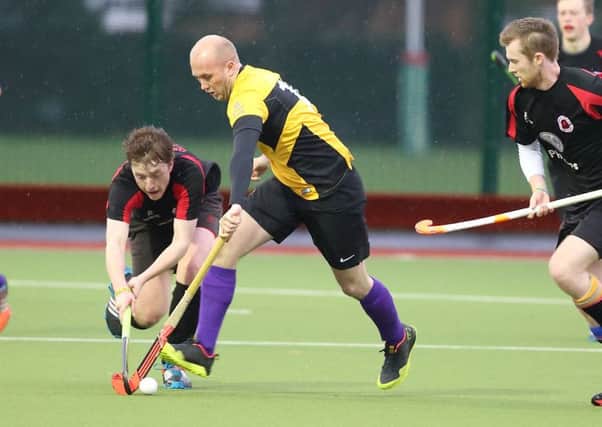 Action from the match between South Antrim and Instonians, at Friends. US1549-535cd  Picture: Cliff Donaldson