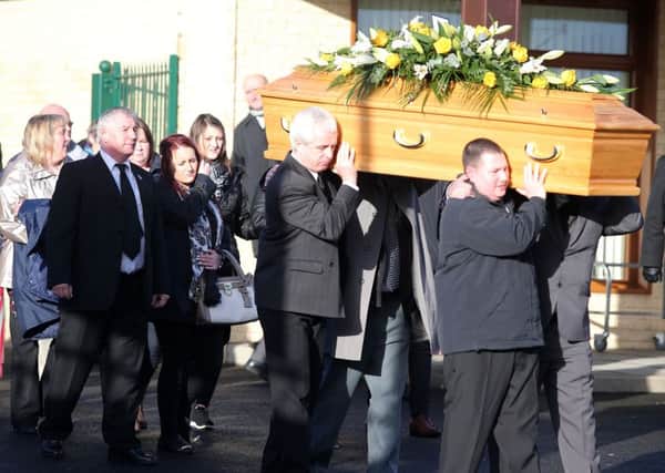Funeral for Eddie Girvan.  Picture by Jonathan Porter/PressEye