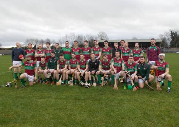 Eoghan Rua hurling team ahead of their All-Ireland junior championship semi-final victory over Sylane (Galway)