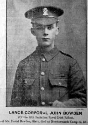 Lance Corporal John Bowden - grave was cleaned