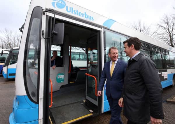 Pictured at Foyle Street Buscentre is Jim Roddy, City Centre Manager, Derry City Centre Initiative and Tony McDaid, Assistant Service Delivery Manager, Translink. Translink Ulsterbus in Derry~Londonderry will introduce additional town services starting from 1 February.