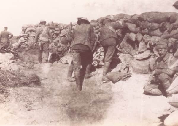 Men of the British 29th Division in Gallipoli.