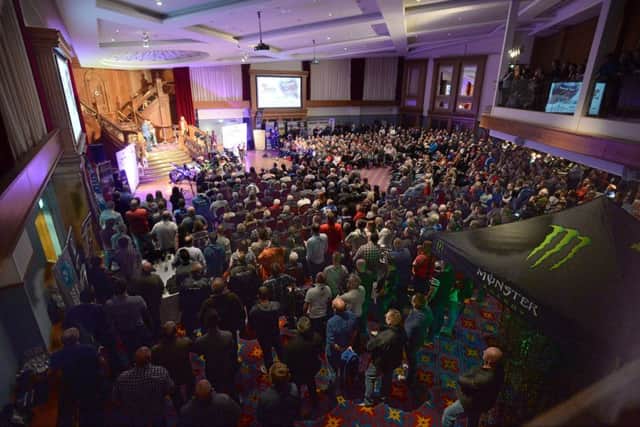 The packed Titanic suite at last year's Vauxhall International North West 200 Meet the Stars night.. This year's event will take place on March 23.
PICTURE BY STEPHEN DAVISON