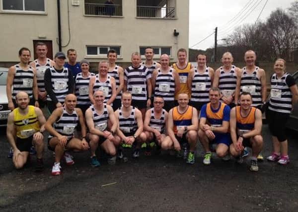 Members of East Antrim Harriers, Albertville Harriers and North Belfast Harriers at Raheny. INLT 05-918-CON