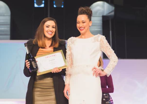 Melissa Gormely with her winning dress