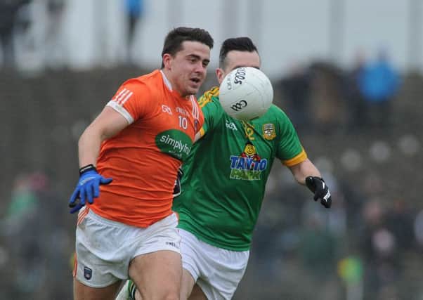 Stefan Campbell in action for Armagh. Pic by John Merry.