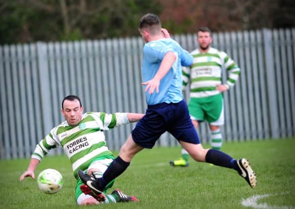 Cookstown Celtic in action against with Hill Street.