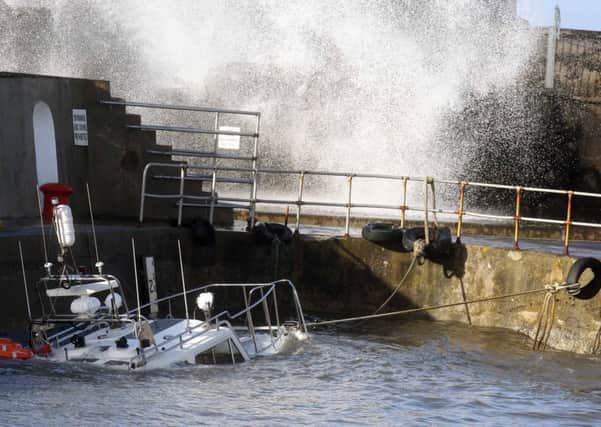 Portstewart Harbour today after Coleraine Harbour Commissioners Pilot Vessel 'Challenger' sunk