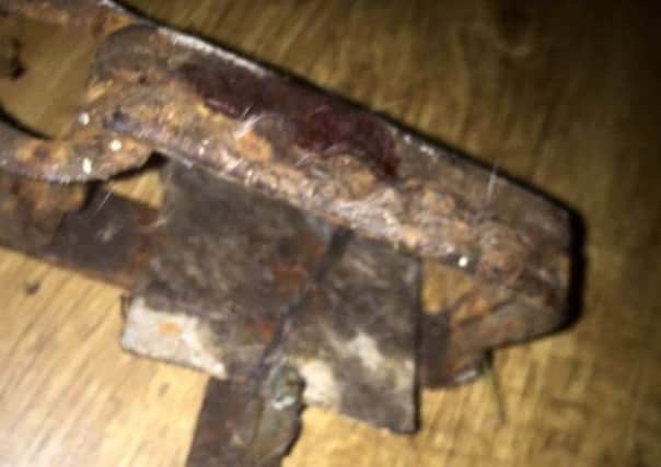 The trap device which was found in Ballyclare. INNT 05-820CON
