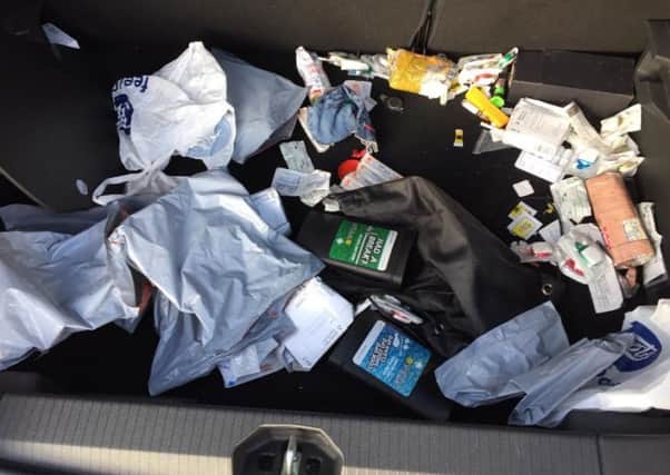 Police found drugs paraphernalia in a car in Coalisland