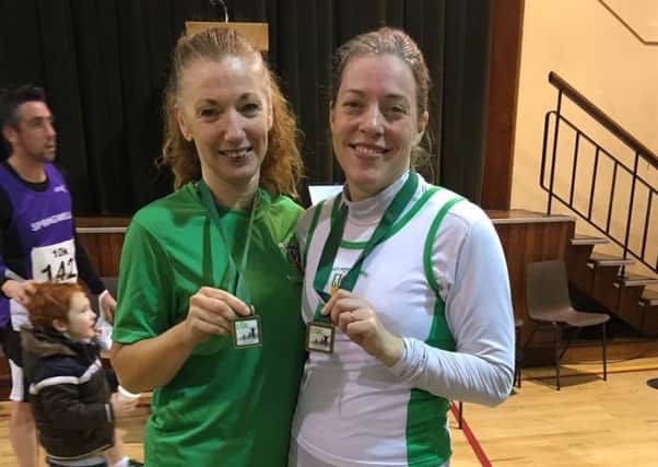 Christine Murray and Helen Baird at the Dungiven 10k.